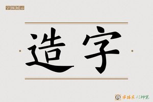 造字-命尊AI楷书