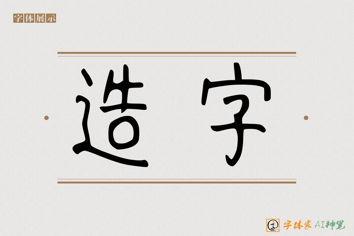 造字-字体家AI神笔