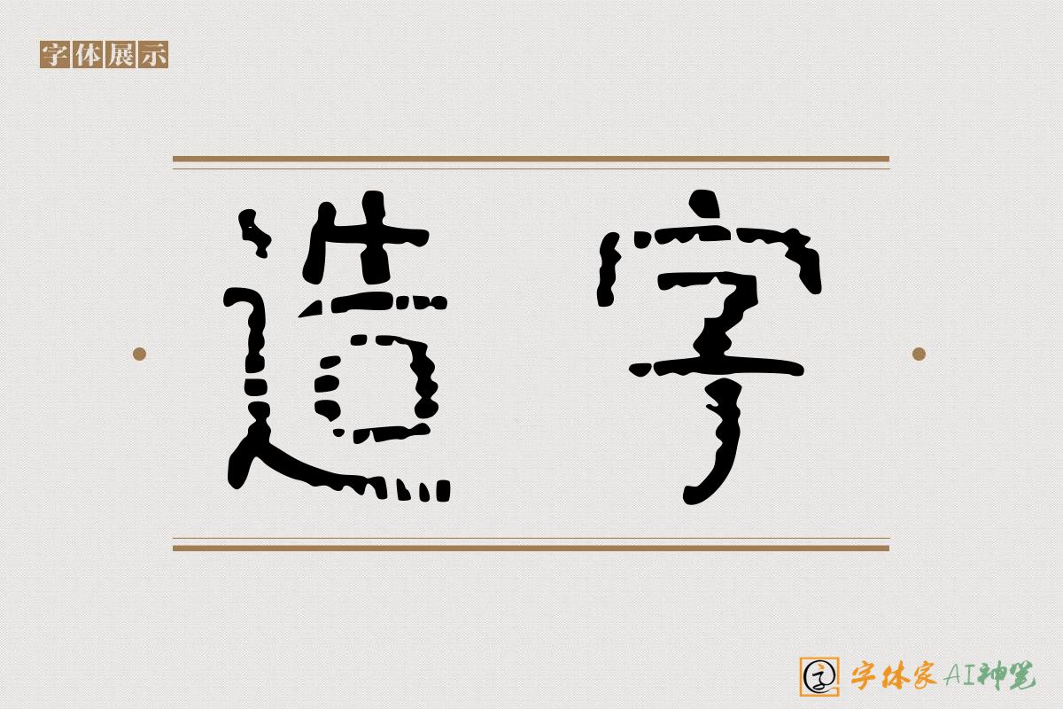 造字-字体家AI神笔