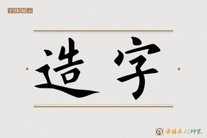 造字-觉欲AI楷书