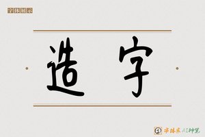 造字-署羚AI字体