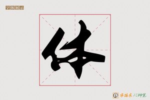 体-像元AI行书