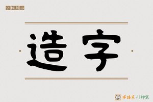 造字-海道AI隶书
