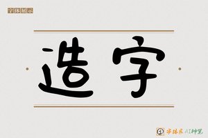 造字-单印AI可爱体