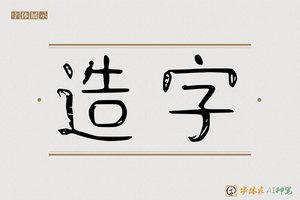 造字-京亭AI字体
