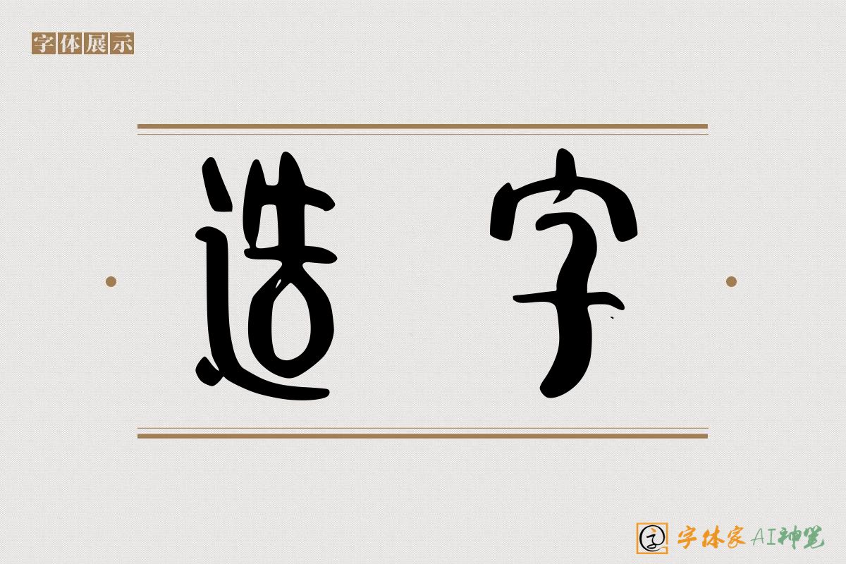 造字-字体家AI神笔