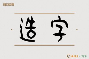 造字-字体家AI神笔