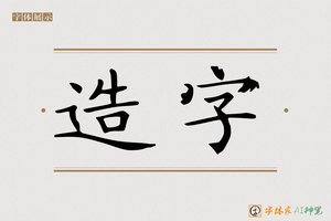 造字-方平AI隶书