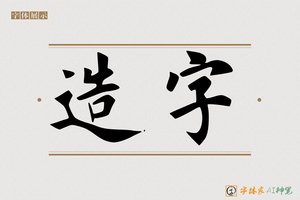 造字-登高AI楷书