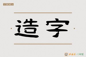 造字-道龙AI隶书
