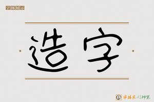 造字-奋妖AI字体
