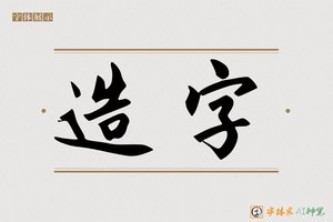 造字-甘露AI字体
