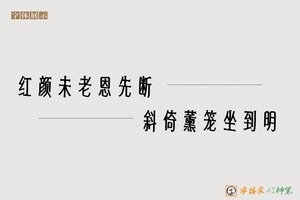 红颜未老恩先断斜倚薰笼坐到明-字体家AI神笔