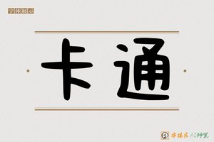 卡通-字体家AI神笔