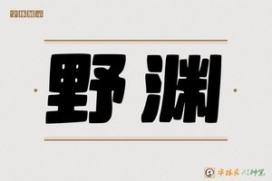 野渊-字体家AI神笔