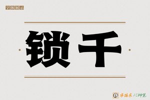 锁千-字体家AI神笔