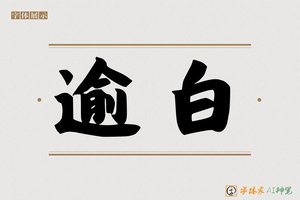 逾白-字体家AI神笔