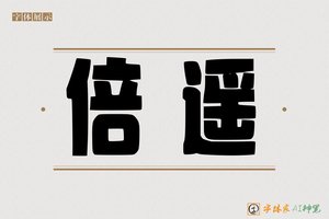 倍遥-字体家AI神笔