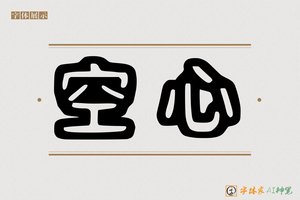 空心-字体家AI神笔