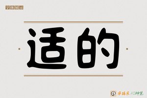 适的-字体家AI神笔