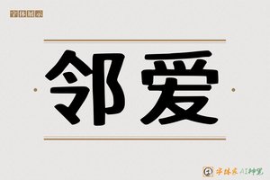 邻爱-字体家AI神笔
