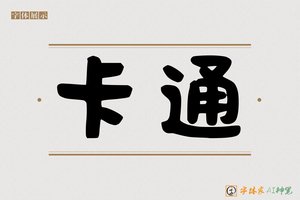 卡通-字体家AI神笔