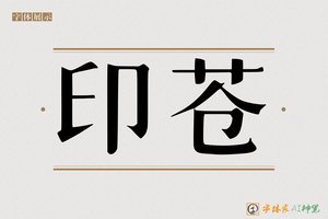 印苍-字体家AI神笔