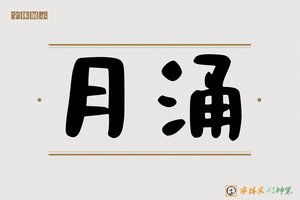 月涌-字体家AI神笔