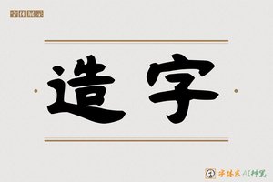 造字-壇赠AI隶书