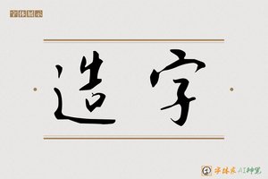 造字-字体家AI神笔