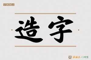 造字-参夏AI手写体