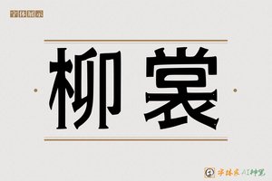 柳裳-字体家AI神笔