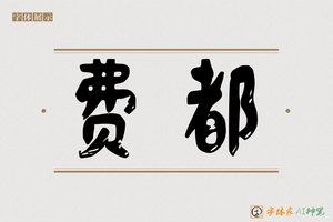 费都-字体家AI神笔