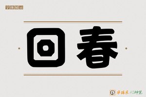 回春-字体家AI神笔