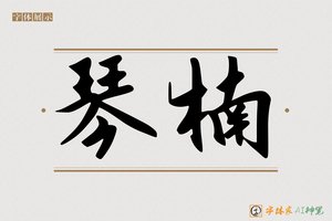 琴楠-字体家AI神笔