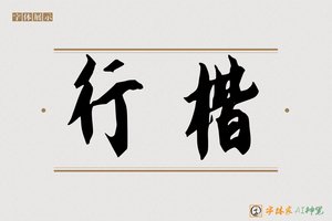 行楷-字体家AI神笔
