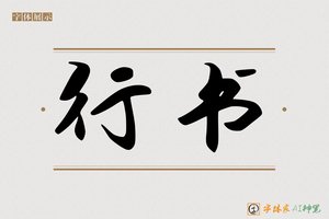 行书-字体家AI神笔