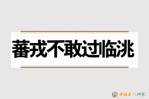 蕃戎不敢过临洮-字体家AI神笔