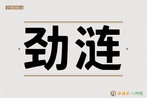 劲涟-字体家AI神笔