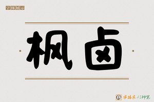 枫卤-字体家AI神笔