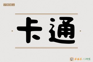 卡通-字体家AI神笔