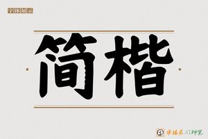 简楷-字体家AI神笔