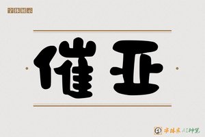 催亚-字体家AI神笔