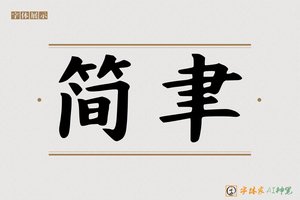 简聿-字体家AI神笔