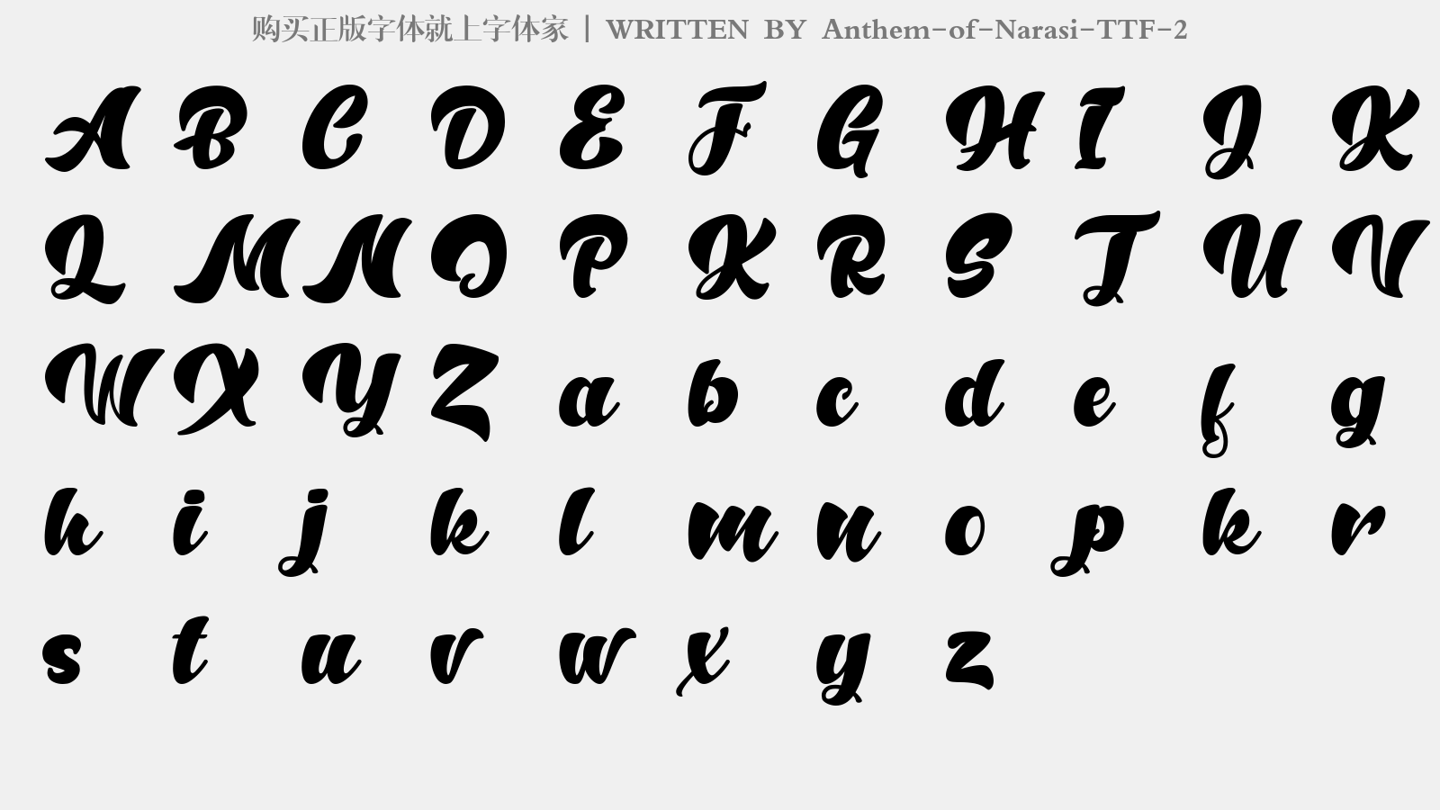 anthem-of-narasi-ttf-2免费字体下载 - 英文字体免费下载尽在字体家