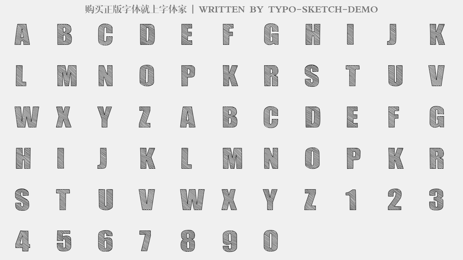 TYPO-SKETCH-DEMO免费字体下载 - 英文字体免费下载尽在字体家