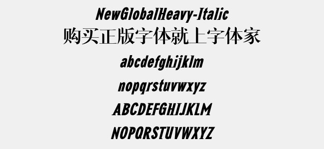 NewGlobalHeavy-Italic