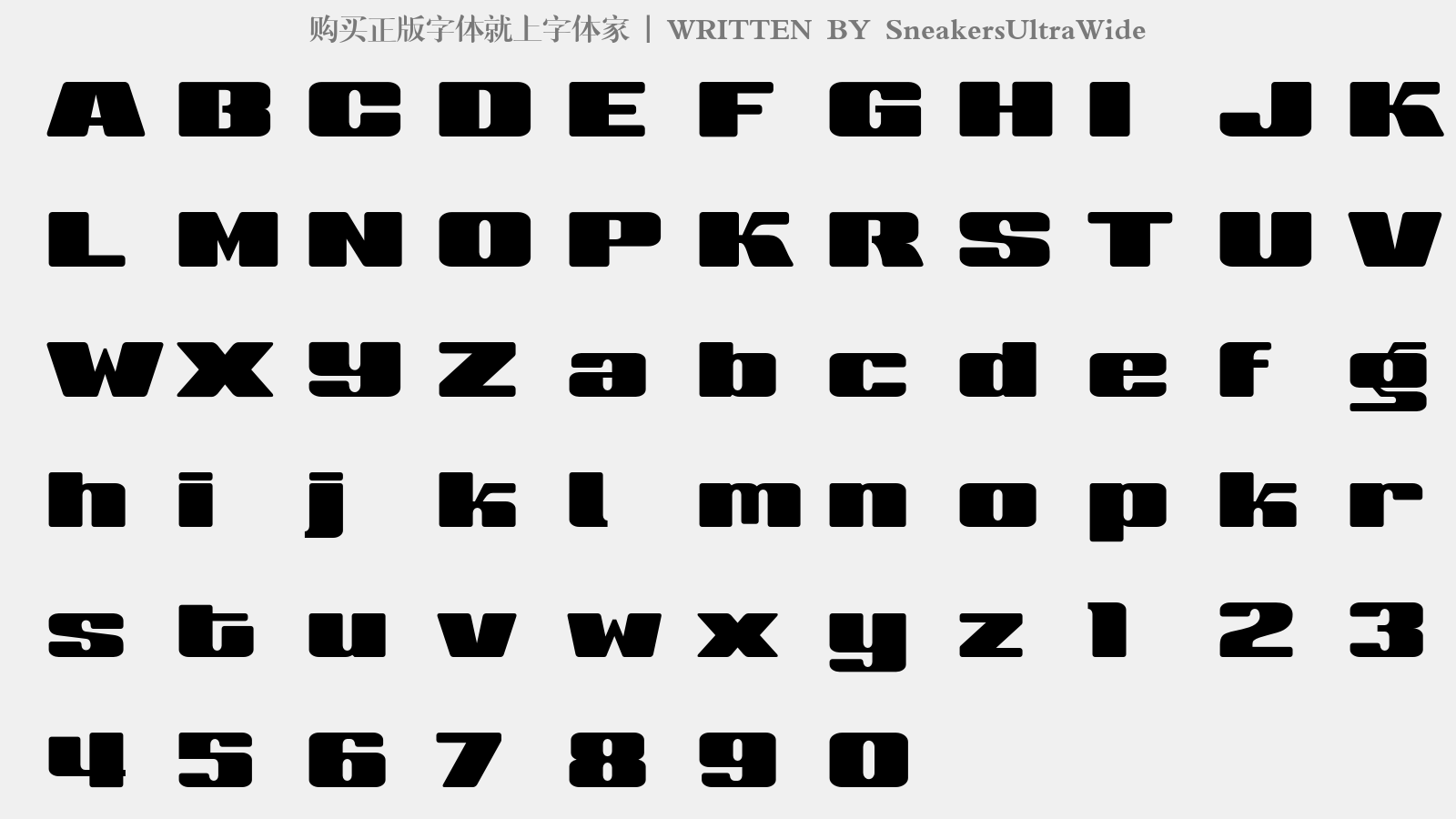 sneakersultrawide免費字體下載 - 英文字體免費下載盡在字體家