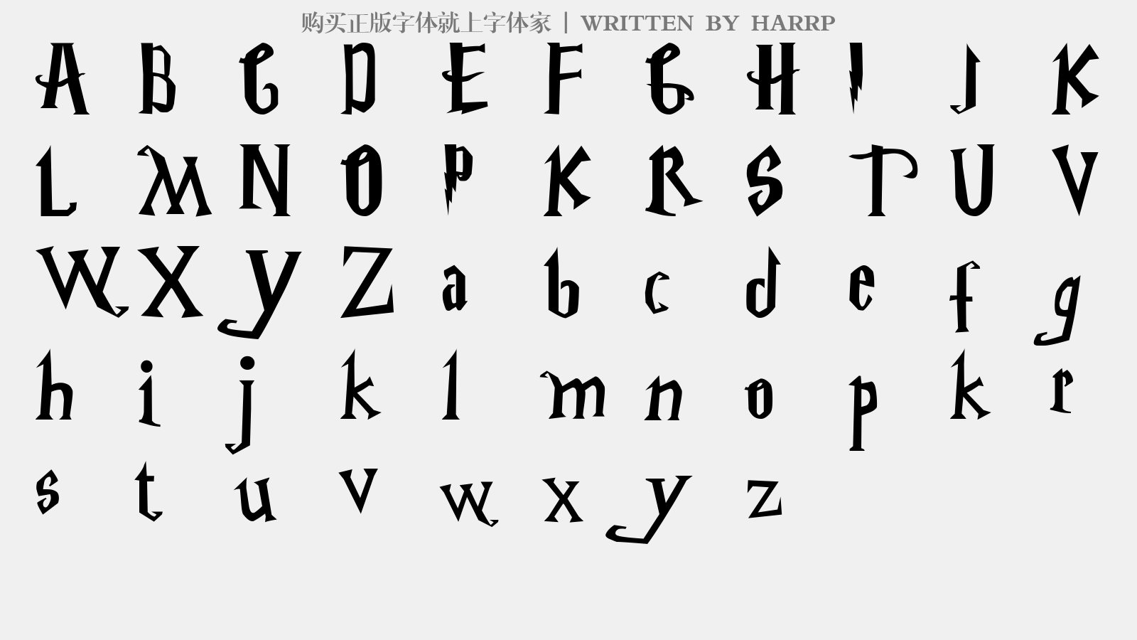 harrp免费字体下载 - 英文字体免费下载尽在字体家