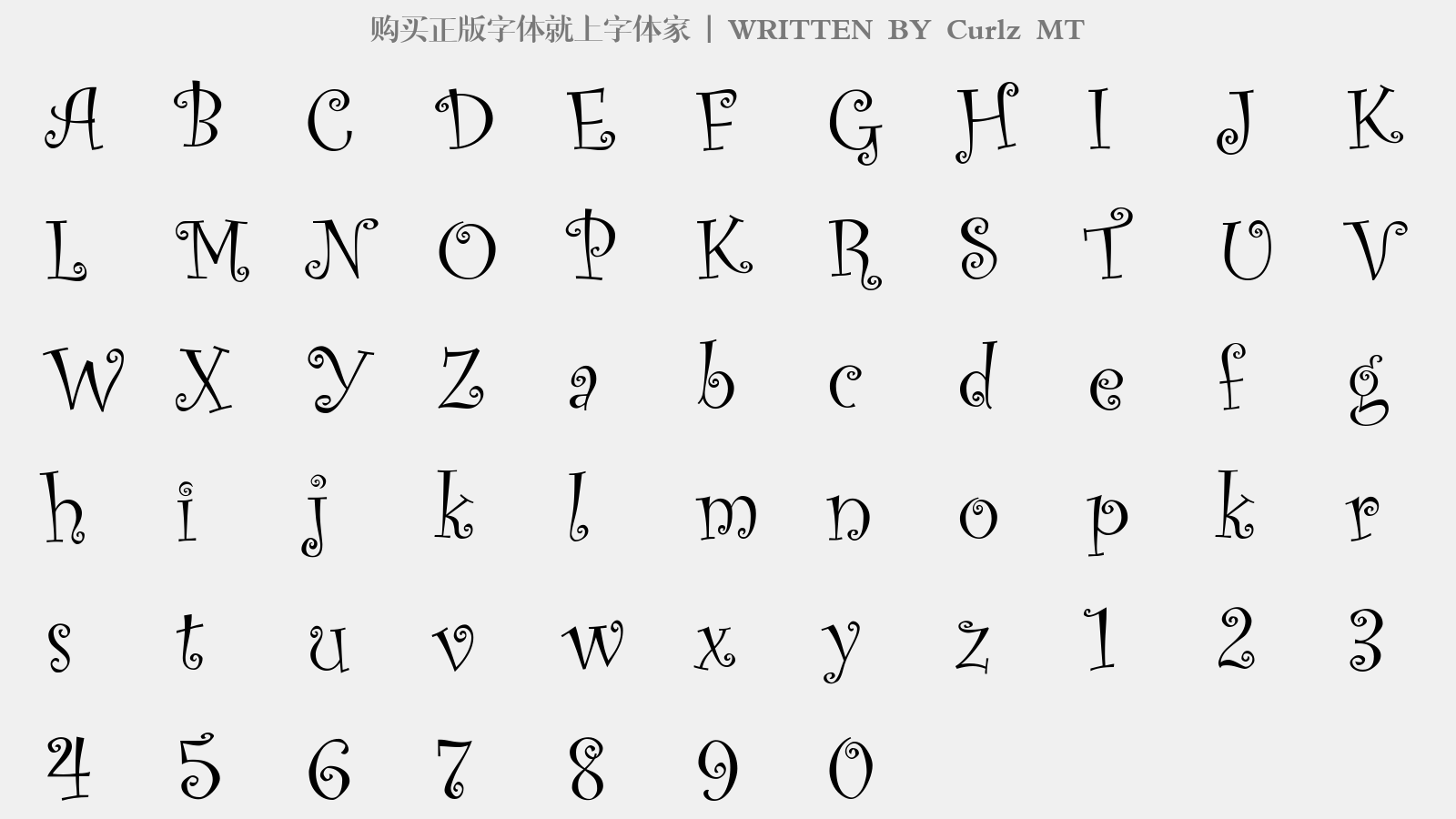 Curlz MT免费字体下载 - 英文字体免费下载尽在字体家